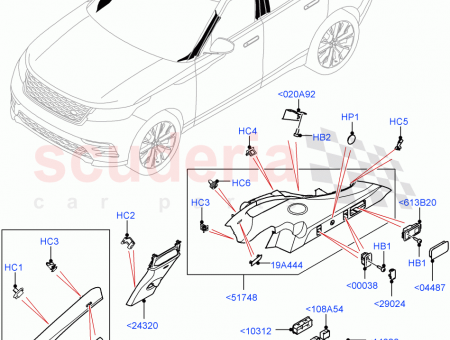 Photo of BRACKET PILLAR TRIM MOUNTING…