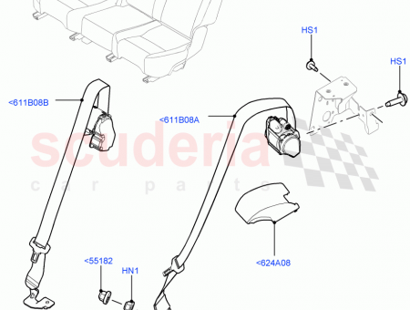 Photo of BEZEL SEAT BELT GUIDE BRACKET…