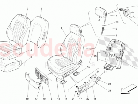 Photo of FRONT LH SEAT ASSEMBLY 8 WAYS FOR SEDANS…