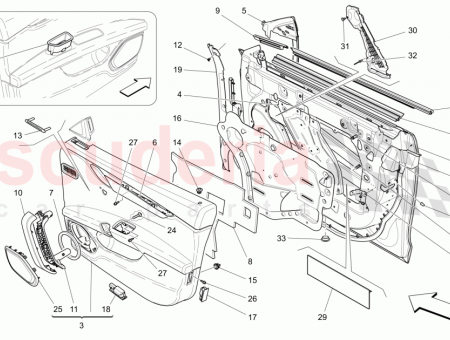 Photo of FRONT LH DOOR PANEL ASSEMBLY HIGH PREMIUM SOUND…