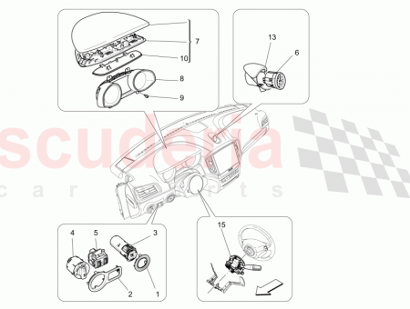 Photo of INSTRUMENT CLUSTER UPPER COVER ASSEMBLY ZEGNA EDITION INTERIORS…