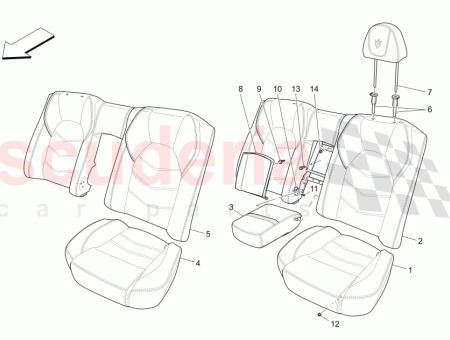 Photo of R H REAR SEAT CUSHION 4924 49 PRIZED…