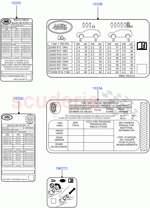 Part Diagram for Land Rover LR147889
