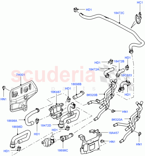 Part Diagram for Land Rover JHB501110