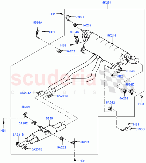 Part Diagram for Land Rover LR163664