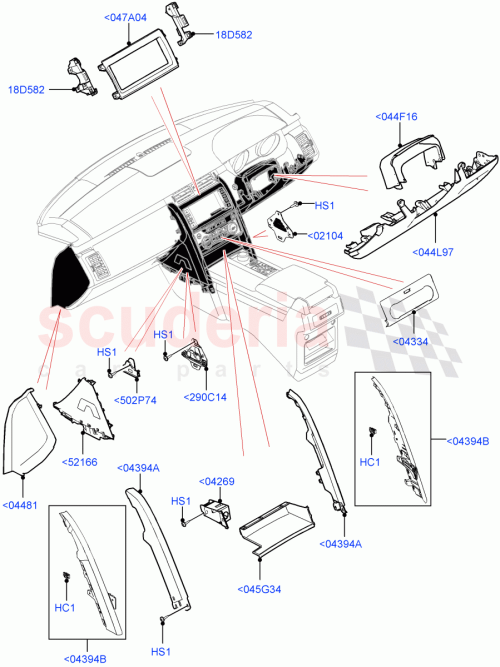 Part Diagram for Land Rover LR142768