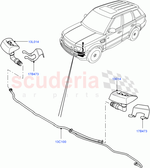 Part Diagram for Land Rover DYC000190