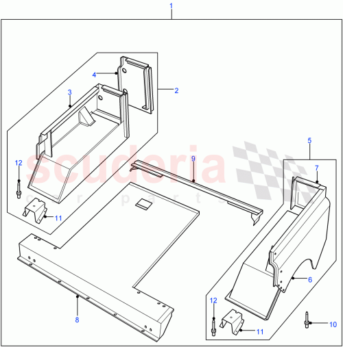 Part Diagram for Land Rover ALA711010