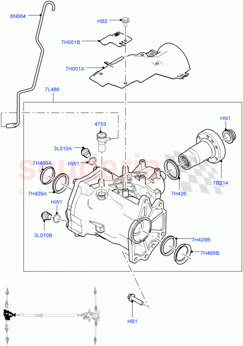 Part Diagram for Land Rover LR066501