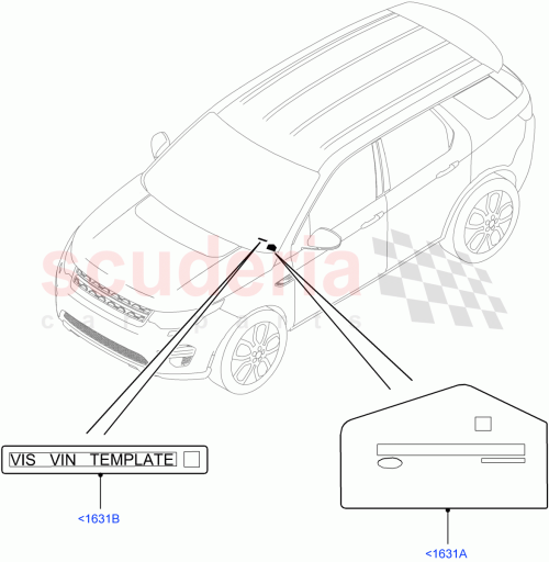 Part Diagram for Land Rover LR063636