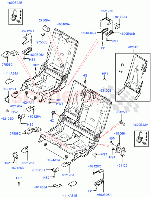 Part Diagram for Land Rover LR052809