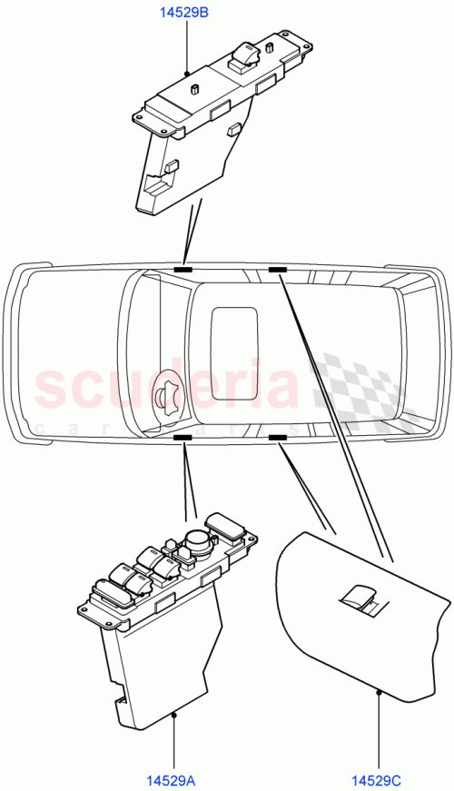 Part Diagram for Land Rover YUF000072PVA