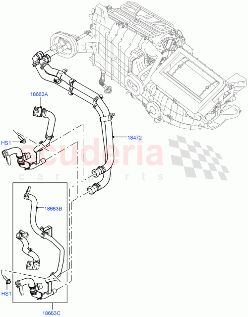 Part Diagram for Land Rover LR091448