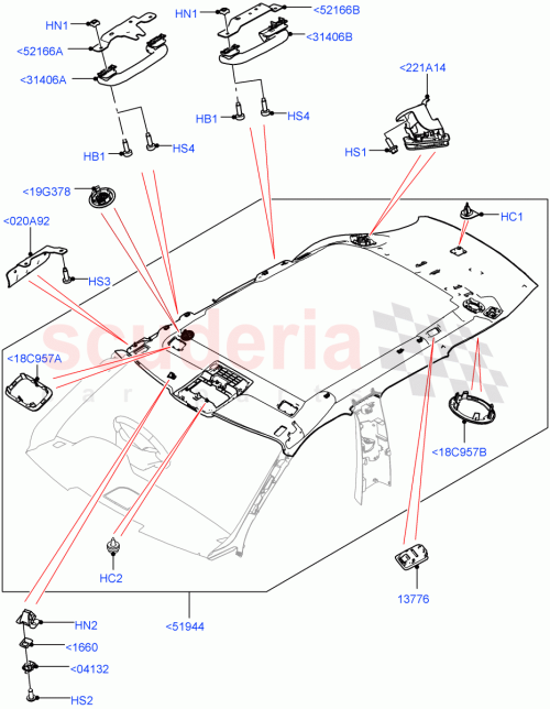 Part Diagram for Land Rover LR149688