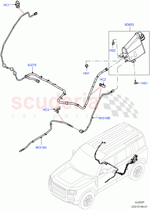 Part Diagram for Land Rover LR154195
