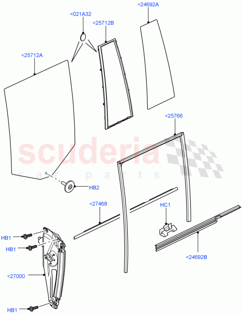 Part Diagram for Land Rover CGE000332