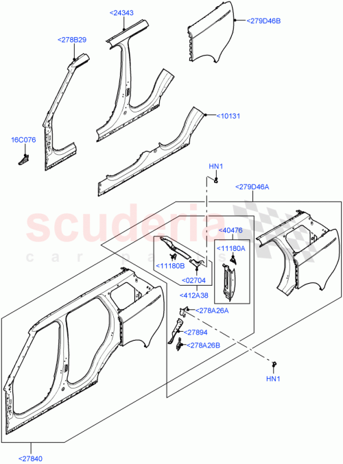 Part Diagram for Land Rover LR153364