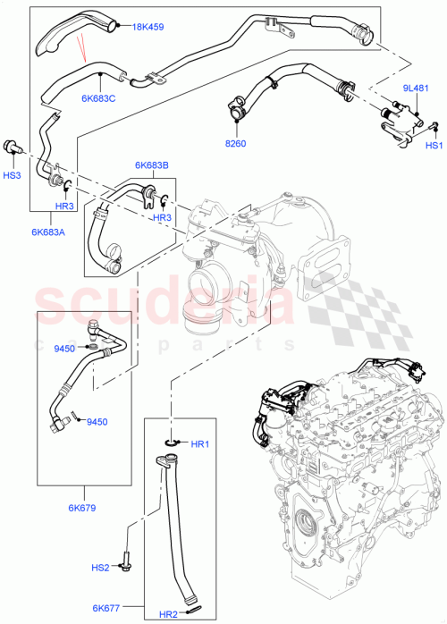Part Diagram for Land Rover LR092090