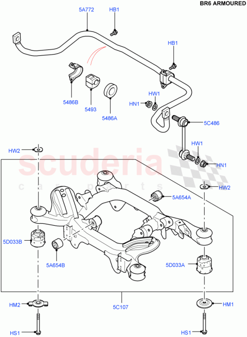 Part Diagram for Land Rover RHL500010