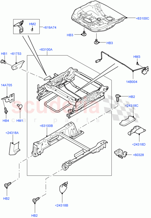 Part Diagram for Land Rover HYQ500020