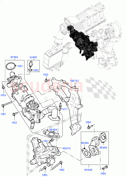 Part Diagram for Land Rover LR125615