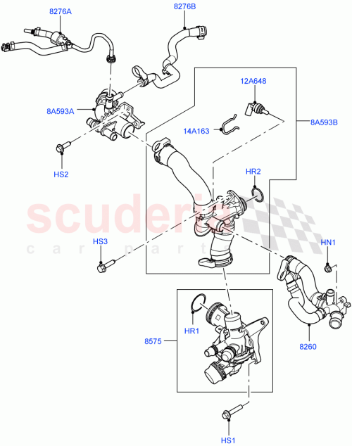 Part Diagram for Land Rover LR169156