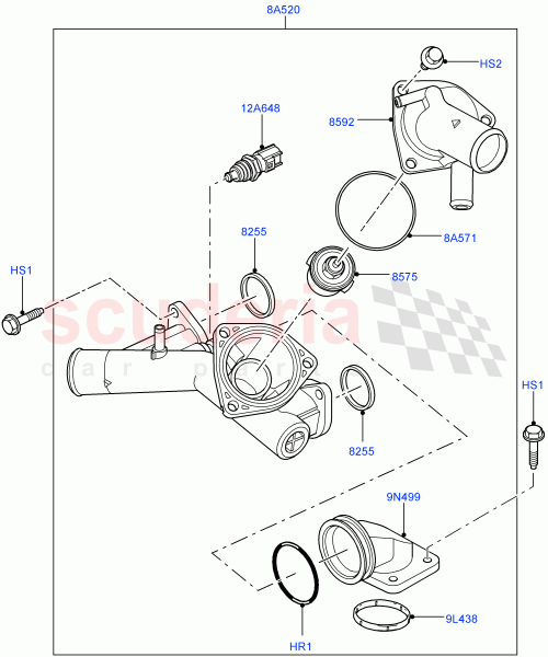 Part Diagram for Land Rover 4624378