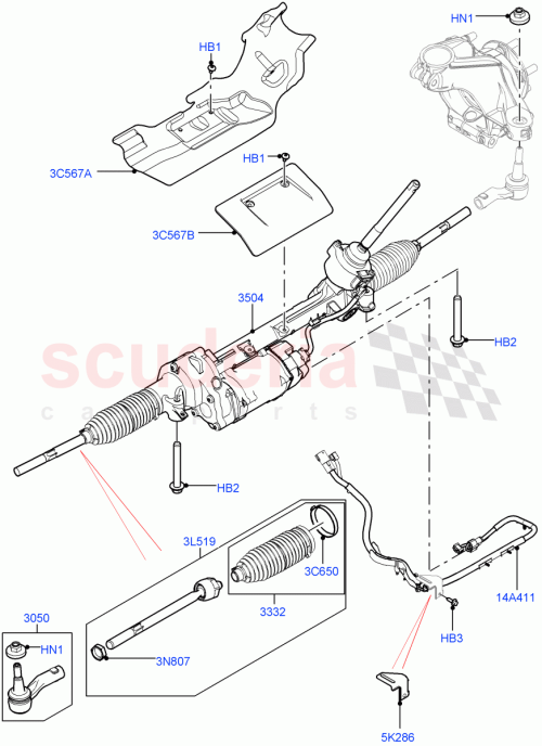 Part Diagram for Land Rover LR085539