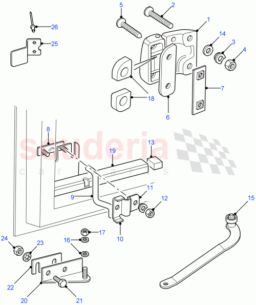 Part Diagram for Land Rover BYG500080