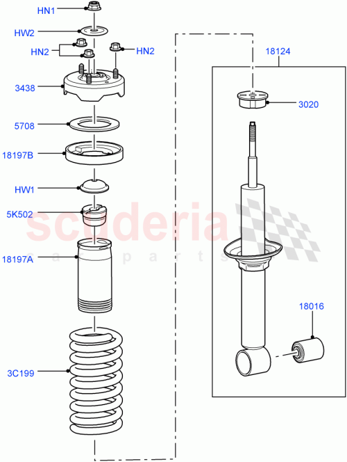Part Diagram for Land Rover REB500050