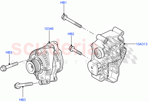 Part Diagram for Land Rover YLU500151