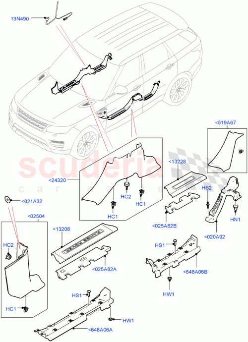Part Diagram for Land Rover LR043343
