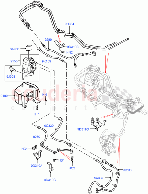 Part Diagram for Land Rover LR015156