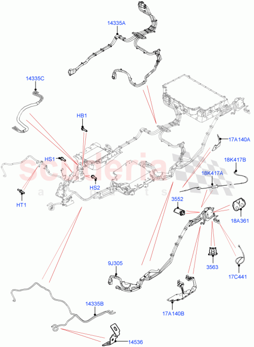 Part Diagram for Land Rover LR154229