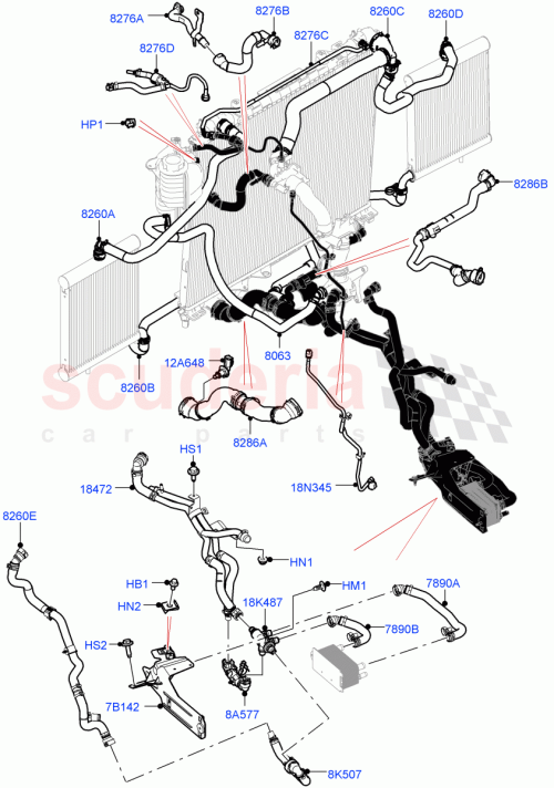 Part Diagram for Land Rover LR129397