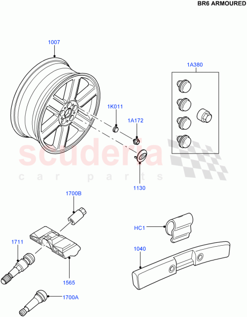 Part Diagram for Land Rover RRJ000030