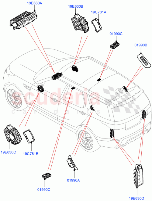Part Diagram for Land Rover LR106185