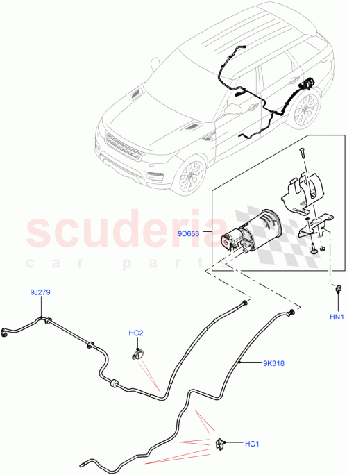 Part Diagram for Land Rover LR061016