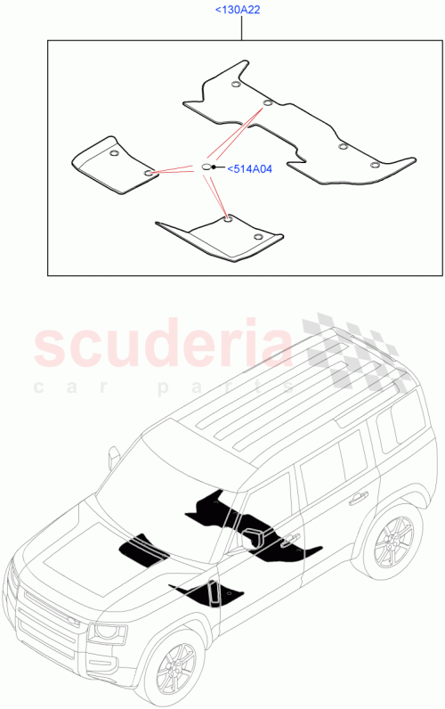 Part Diagram for Land Rover LR131853