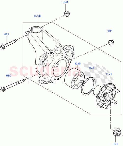 Part Diagram for Land Rover LR122585
