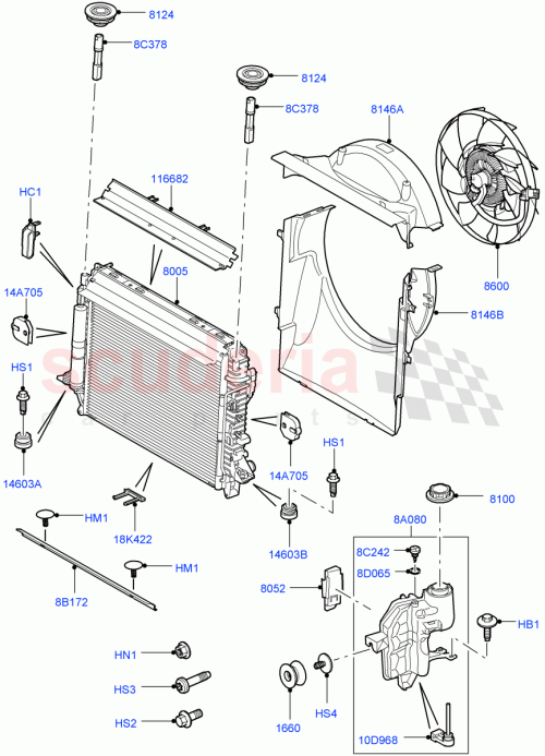 Part Diagram for Land Rover LR002185