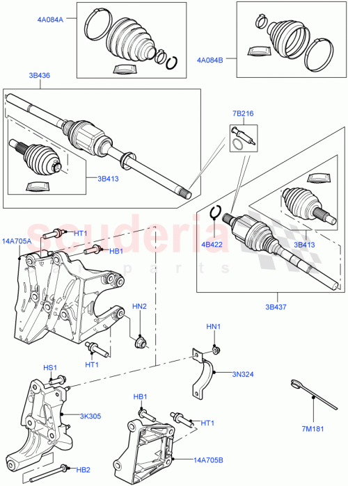 Part Diagram for Land Rover LR105296