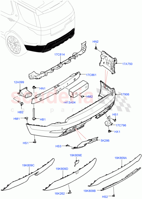 Part Diagram for Land Rover LR142609