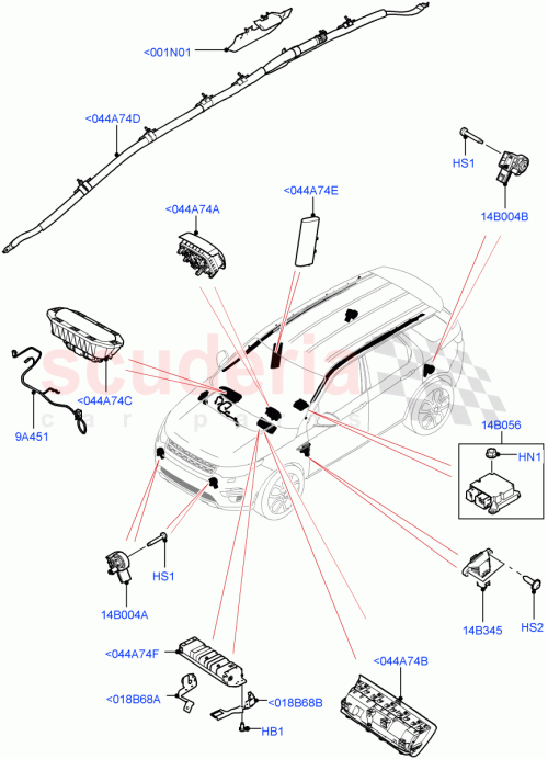Part Diagram for Land Rover LR081823