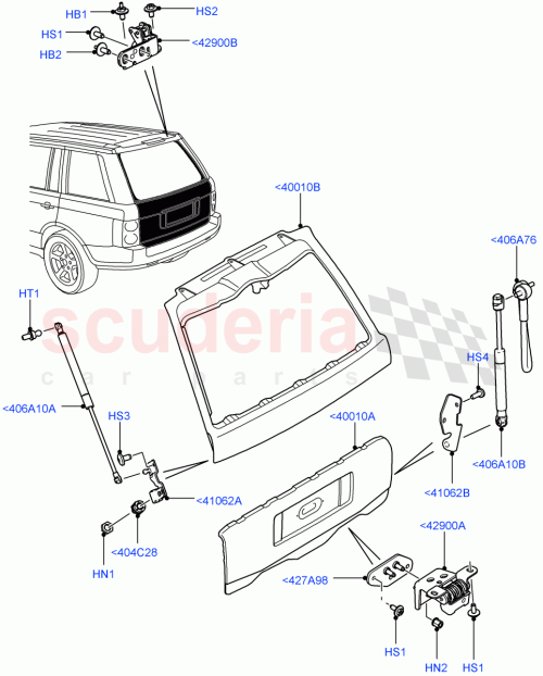 Part Diagram for Land Rover BMB760100