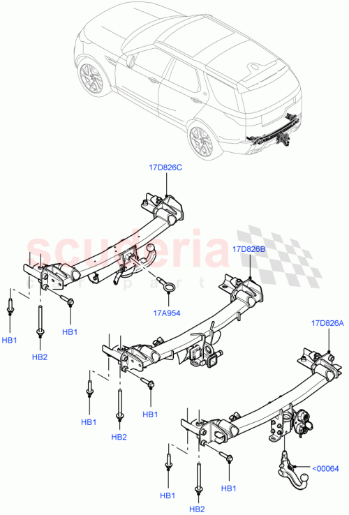 Part Diagram for Land Rover LR143303