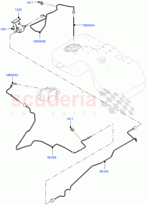 Part Diagram for Land Rover LR115338