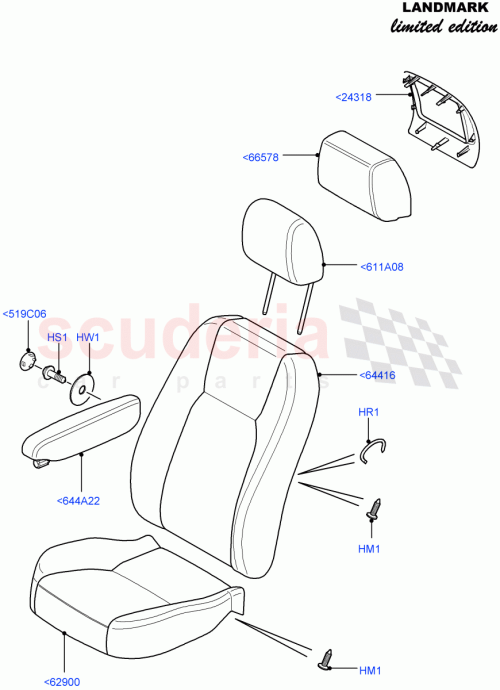 Part Diagram for Land Rover LR026614