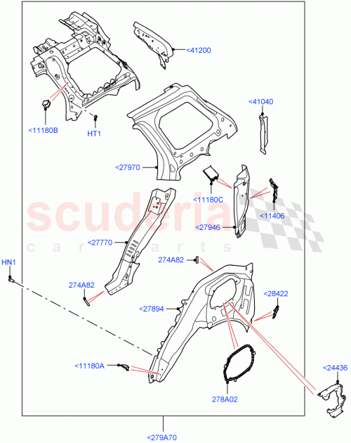 Part Diagram for Land Rover LR153704