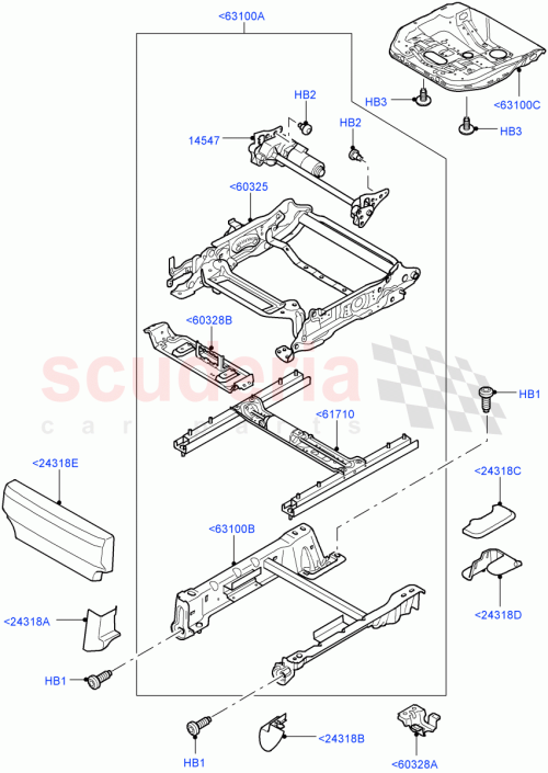 Part Diagram for Land Rover HJX500112PVJ